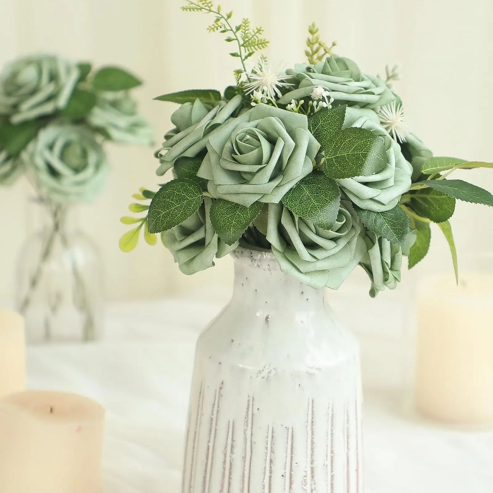Bunga buatan 25 buah mawar pal - Florist Supply Bulk ulasan dan harga